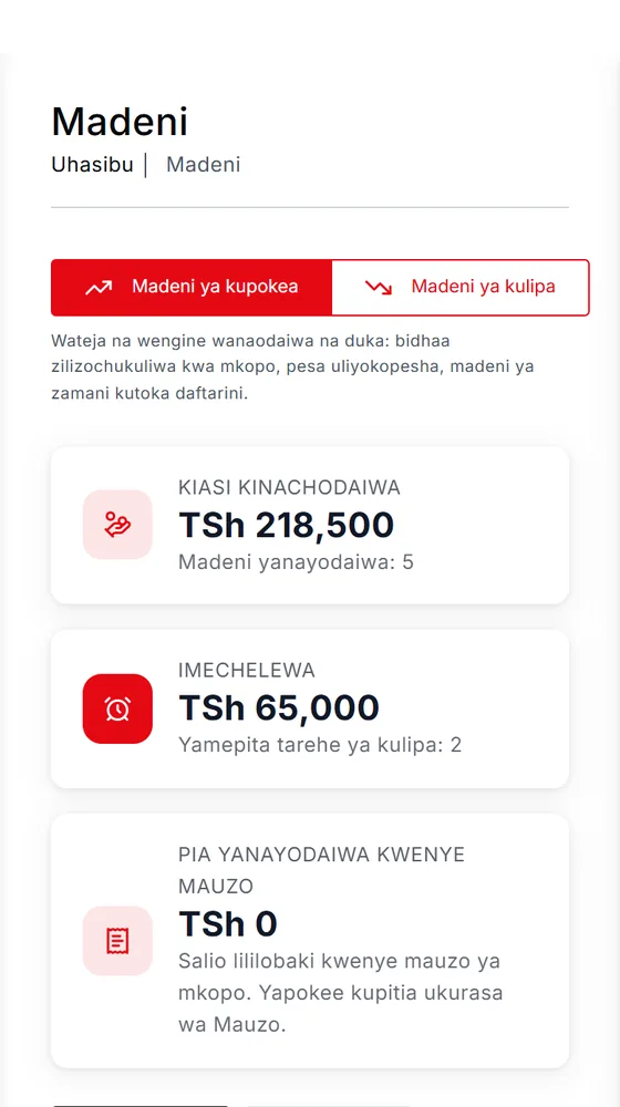 Madeni kwenye simu: pesa inayodaiwa na yaliyochelewa